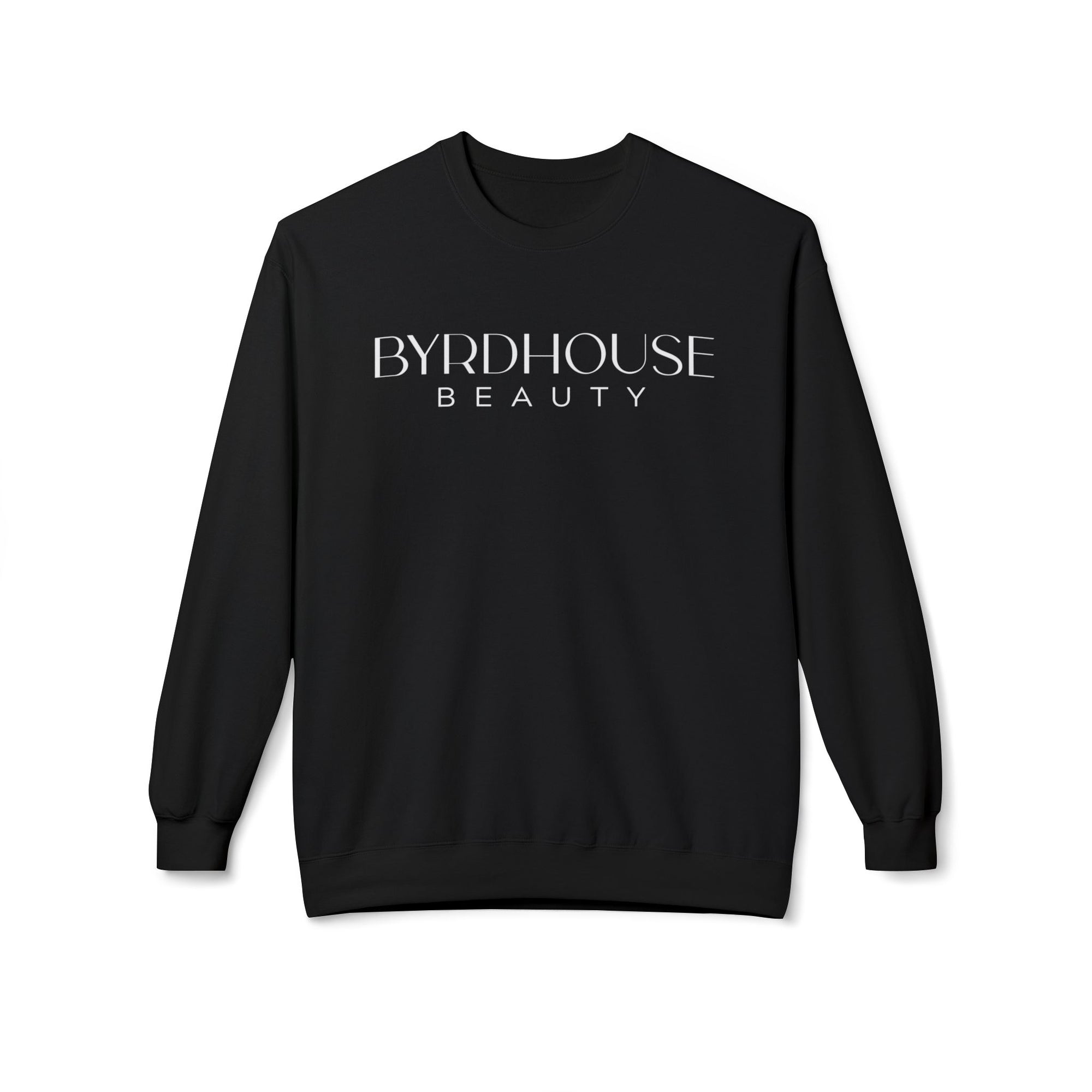 Byrdhouse Crewneck Sweatshirt | Black with White Text